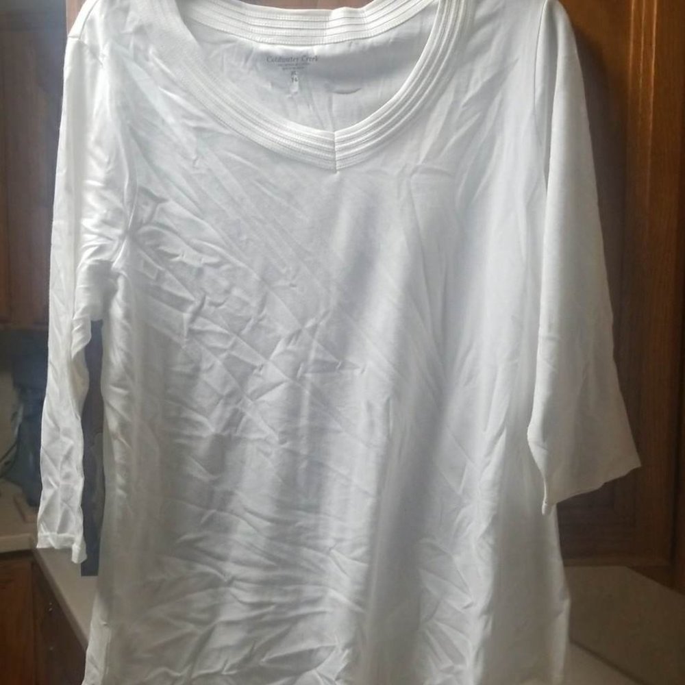 COLDWATER CREEK WOMENS  TOP SIZE XL  16 - Picture 3 of 8